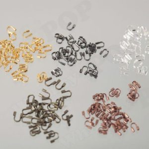Shop Findings for Jewelry Making! 100 Wire Guards, Gold Silver Wire Guardians, Wire Protectors Findings, Wire Protector, Wire Guardian, Crimp Bead, Wire Pinch | Shop jewelry making and beading supplies, tools & findings for DIY jewelry making and crafts. #jewelrymaking #diyjewelry #jewelrycrafts #jewelrysupplies #beading #affiliate #ad