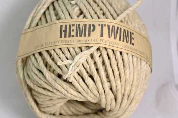 Natural Hemp Twine: Organic Macrame Cord (2mm-4mm)