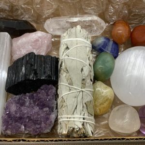 Shop Crystal Healing! 15pcs Premium Crystals Healing Kit in Box with 7 Chakra Stones Sage Quartz Amethyst Tourmaline Selenite Rose Quartz Palm Stone, Gift Set! | Shop jewelry making and beading supplies, tools & findings for DIY jewelry making and crafts. #jewelrymaking #diyjewelry #jewelrycrafts #jewelrysupplies #beading #affiliate #ad