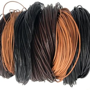 Shop Stringing Material for Jewelry Making! 1mm 2mm 3mm Round Leather cord, Genuine Leather Cord Black Leather Cord Brown Leather Cord Natural Leather Cord Necklace Bracelet Cord LC1-3 | Shop jewelry making and beading supplies, tools & findings for DIY jewelry making and crafts. #jewelrymaking #diyjewelry #jewelrycrafts #jewelrysupplies #beading #affiliate #ad