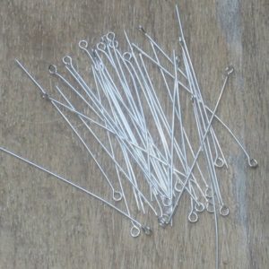 Shop Head Pins & Eye Pins! 2″ Silver Plated Eye Headpins, 22g, Headpins-20pcs, Head Pins, Loop Headpins | Shop jewelry making and beading supplies, tools & findings for DIY jewelry making and crafts. #jewelrymaking #diyjewelry #jewelrycrafts #jewelrysupplies #beading #affiliate #ad