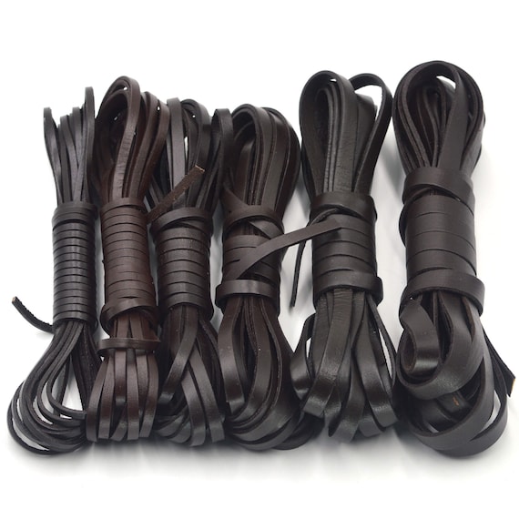 2 Yards Genuine Leather Cord Rope Flat Leather Lace For Leather Crafts 3/4/5/6/8/10mm Width | Craft Supplies Diy