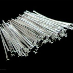 Shop Head Pins & Eye Pins! 200 Pcs –  18mm Silver Plated Head Pins Jewellery Findings Craft G66 | Shop jewelry making and beading supplies, tools & findings for DIY jewelry making and crafts. #jewelrymaking #diyjewelry #jewelrycrafts #jewelrysupplies #beading #affiliate #ad