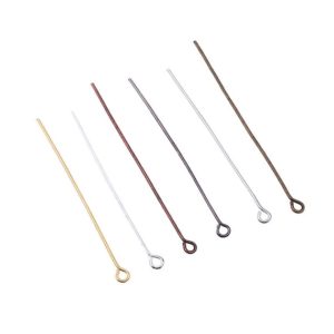 Shop Findings for Jewelry Making! 200pcs Gold Silver Eye Head Pins 20 25 30 35 40 45 50 mm Eye Pins Findings For Diy Jewelry Making Jewelry Accessories Supplies | Shop jewelry making and beading supplies, tools & findings for DIY jewelry making and crafts. #jewelrymaking #diyjewelry #jewelrycrafts #jewelrysupplies #beading #affiliate #ad
