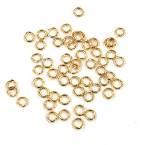Shop Jump Rings! 24Kt Gold Plated Jump Rings, 4mm, 24 Kt Gold Plated Open Jump Rings | Shop jewelry making and beading supplies, tools & findings for DIY jewelry making and crafts. #jewelrymaking #diyjewelry #jewelrycrafts #jewelrysupplies #beading #affiliate #ad