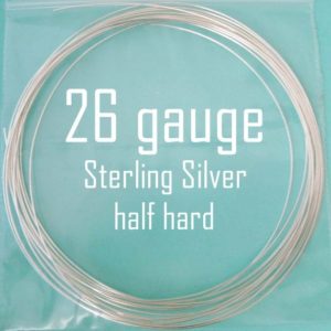 Shop Wire! 5ft 10ft 26 Gauge Sterling Silver Round Beading Wire Bright Shinny Half Hard W26HH | Shop jewelry making and beading supplies, tools & findings for DIY jewelry making and crafts. #jewelrymaking #diyjewelry #jewelrycrafts #jewelrysupplies #beading #affiliate #ad