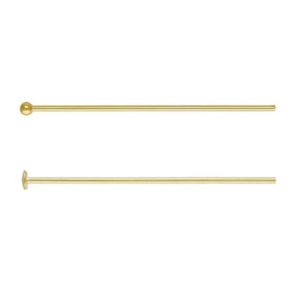 Shop Head Pins & Eye Pins! 30pcs 14k Gold Filled Headpins, Ball Head Pins, Cup Head Pin, Gold Filled Pin 26 Gague, 24 Gauge, 22 Gauge, 1″ 1.5″ 2″(25.4mm 38.1mm 50.8mm) | Shop jewelry making and beading supplies, tools & findings for DIY jewelry making and crafts. #jewelrymaking #diyjewelry #jewelrycrafts #jewelrysupplies #beading #affiliate #ad