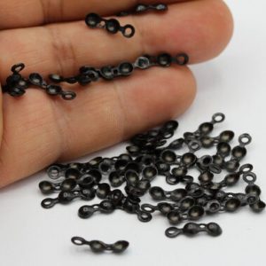 Shop Bead Tips & Knot Covers! 4x13mm Black Plated Crimp Beads , Ball Chain Connectors , Clamshell Bead Tip – TS486 | Shop jewelry making and beading supplies, tools & findings for DIY jewelry making and crafts. #jewelrymaking #diyjewelry #jewelrycrafts #jewelrysupplies #beading #affiliate #ad