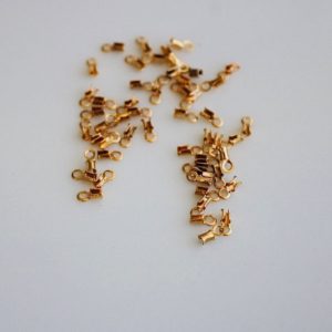 Shop Crimp Beads! End Cap Clasp Fastener, Crimp Beads, Crimp Cord End Cap With Loop, Beaded Tip Shell, Knot Tip Sleeves, Knot Covers, Gold Crimp Bead, 50 Pcs | Shop jewelry making and beading supplies, tools & findings for DIY jewelry making and crafts. #jewelrymaking #diyjewelry #jewelrycrafts #jewelrysupplies #beading #affiliate #ad