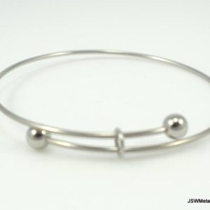 Shop Charm Bracelet Blanks! Adjustable Stainless Steel Charm Bangle Bracelet Blank, Ready to Wear, 1.5 mm, Adjustable Bracelet, Charm Bracelet Blank | Shop jewelry making and beading supplies, tools & findings for DIY jewelry making and crafts. #jewelrymaking #diyjewelry #jewelrycrafts #jewelrysupplies #beading #affiliate #ad