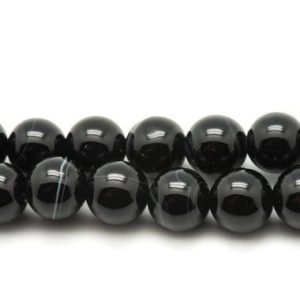 10pc – Perles de Pierre – Agate Boules 8mm noir blanc – 7427039733311 | Natural genuine beads Array beads for beading and jewelry making.  #jewelry #beads #beadedjewelry #diyjewelry #jewelrymaking #beadstore #beading #affiliate #ad
