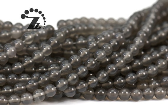 Gray Agate Smooth Round Beads,grey Agate,agate Beads,natural,diy,jewelry Making Supplies,3mm 4mm 6mm 8mm 10mm 12mm 14mm,15" Full Strand