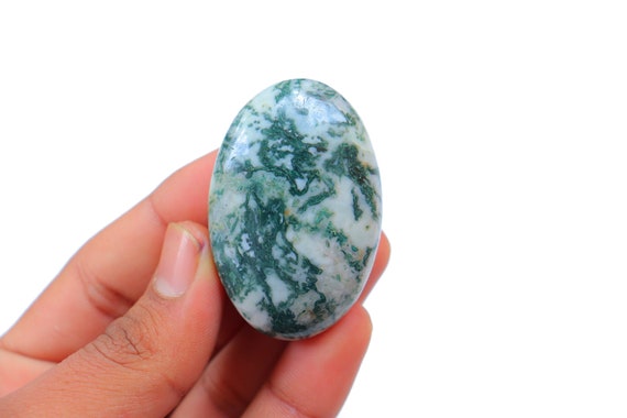 Tree Agate Palm Stone, Natural Tree Agate Palm, Crystal Healing Gemstones, Reiki Charged, Palm Stone, Healing Stone, Crystal, Pocket Stone.