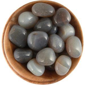 Shop Tumbled Agate Crystals & Pocket Stones! 1 Gray Agate – Ethically Sourced Tumbled Stone | Natural genuine stones & crystals in various shapes & sizes. Buy raw cut, tumbled, or polished gemstones for making jewelry or crystal healing energy vibration raising reiki stones. #crystals #gemstones #crystalhealing #crystalsandgemstones #energyhealing #affiliate #ad