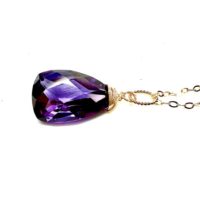 Lab Made Color Change Alexandrite Pendant In 14k Gold Filled , June Birthstone | Natural genuine Gemstone jewelry. Buy crystal jewelry, handmade handcrafted artisan jewelry for women.  Unique handmade gift ideas. #jewelry #beadedjewelry #beadedjewelry #gift #shopping #handmadejewelry #fashion #style #product #jewelry #affiliate #ad