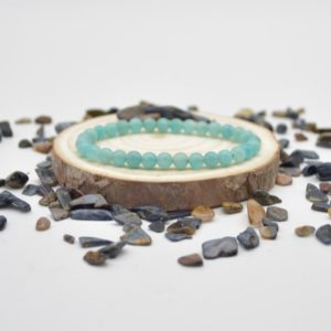 Shop Amazonite Bracelets! Natural Peruvian Amazonite Semi-precious Gemstone Round Beads Sample strand / Bracelet – 6mm or 8mm sizes, 7.5" | Natural genuine Amazonite bracelets. Buy crystal jewelry, handmade handcrafted artisan jewelry for women.  Unique handmade gift ideas. #jewelry #beadedbracelets #beadedjewelry #gift #shopping #handmadejewelry #fashion #style #product #bracelets #affiliate #ad