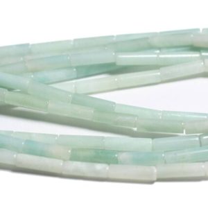 Fil 39cm 30pc env – Perles de Pierre – Amazonite Tubes 13x4mm | Natural genuine other-shape Gemstone beads for beading and jewelry making.  #jewelry #beads #beadedjewelry #diyjewelry #jewelrymaking #beadstore #beading #affiliate #ad