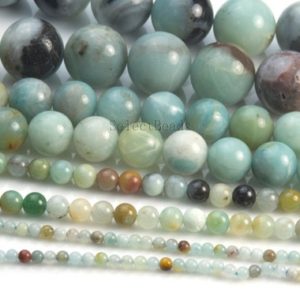 Shop Round Gemstone Beads! amazonite gemstone beads – amazonite beads wholesale – amazonite beads -semi precious gemstone beads – round beads – 4-16mm -15inch | Natural genuine round Gemstone beads for beading and jewelry making.  #jewelry #beads #beadedjewelry #diyjewelry #jewelrymaking #beadstore #beading #affiliate #ad