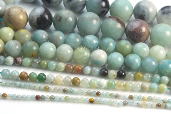 Amazonite Gemstone Beads - Amazonite Beads Wholesale - Amazonite Beads -semi Precious Gemstone Beads - Round Beads - 4-16mm -15inch