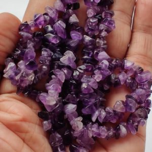 Shop Amethyst Chip & Nugget Beads! 35"  Natural Amethyst Chip Beads, Uncut Chip Bead, 3-7mm, Polished Beads, Smooth Amethyst Chip Bead, Wholesale Price, Jewelery Supplies | Natural genuine chip Amethyst beads for beading and jewelry making.  #jewelry #beads #beadedjewelry #diyjewelry #jewelrymaking #beadstore #beading #affiliate #ad