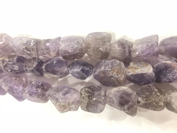 Natural Amethyst  20-25mm Raw Nuggets Genuine Loose Purple Quartz Freeshape Beads 15 Inch Jewelry Supply Bracelet Necklace Material Support