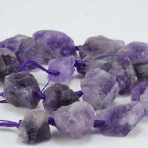 Shop Amethyst Beads! raw amethyst,  rough amethyst nugget, raw gemstone, purple matte nugget bead, chunky bead, natural gemstone bead, violet uncut stone bead | Natural genuine beads Amethyst beads for beading and jewelry making.  #jewelry #beads #beadedjewelry #diyjewelry #jewelrymaking #beadstore #beading #affiliate #ad