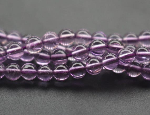 4mm Aa Natural Amethyst Crystal Quartz Beads,smooth And Round Amethyst Beads,15 Inches One Starand