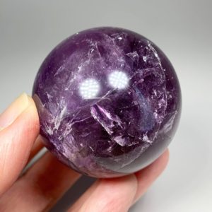 Shop Amethyst Shapes! AMETHYST SPHERE 48mm – Natural Crystal Ball – Polished Stone – Healing Crystal – Meditation Stone – Display/Decor – From Brazil – 153g | Natural genuine stones & crystals in various shapes & sizes. Buy raw cut, tumbled, or polished gemstones for making jewelry or crystal healing energy vibration raising reiki stones. #crystals #gemstones #crystalhealing #crystalsandgemstones #energyhealing #affiliate #ad