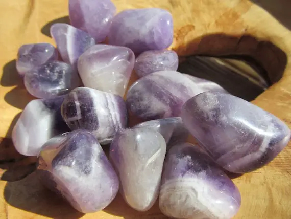 Amethyst 1 Inch + Tumbled Stone T235