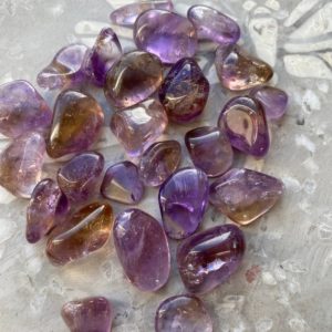 Shop Tumbled Ametrine Crystals & Pocket Stones! Ametrine Tumbled Stone, Ametrine, Purple, Crystal Healing, Meditation, Tumbled Stone, Quartz, Gemstone | Natural genuine stones & crystals in various shapes & sizes. Buy raw cut, tumbled, or polished gemstones for making jewelry or crystal healing energy vibration raising reiki stones. #crystals #gemstones #crystalhealing #crystalsandgemstones #energyhealing #affiliate #ad