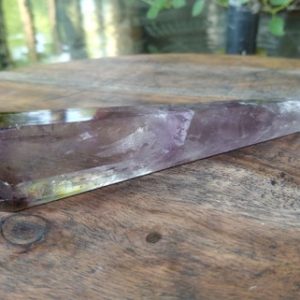 Shop Ametrine Points & Wands! Ametrine Wand, Amethyst With Citrine Inclusions From Bahia Brazil | Natural genuine stones & crystals in various shapes & sizes. Buy raw cut, tumbled, or polished gemstones for making jewelry or crystal healing energy vibration raising reiki stones. #crystals #gemstones #crystalhealing #crystalsandgemstones #energyhealing #affiliate #ad