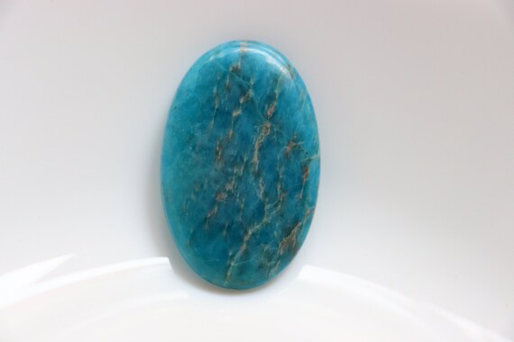 Big Size Apatite Cabochon, Blue Apatite Pocket Stone, Crystal Healing Cabochon, Healing Stone, High Quality Ethical Crystals, Loose Stone.