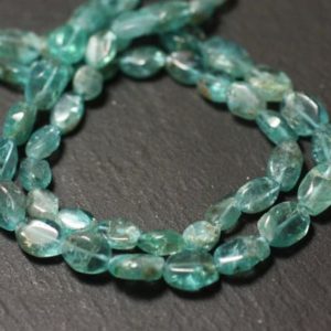 Shop Apatite Bead Shapes! 10pc – Perles de Pierre – Apatite Olives 7-9mm – 8741140011618 | Natural genuine other-shape Apatite beads for beading and jewelry making.  #jewelry #beads #beadedjewelry #diyjewelry #jewelrymaking #beadstore #beading #affiliate #ad