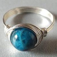Apatite Ring | Natural genuine Gemstone jewelry. Buy crystal jewelry, handmade handcrafted artisan jewelry for women.  Unique handmade gift ideas. #jewelry #beadedjewelry #beadedjewelry #gift #shopping #handmadejewelry #fashion #style #product #jewelry #affiliate #ad