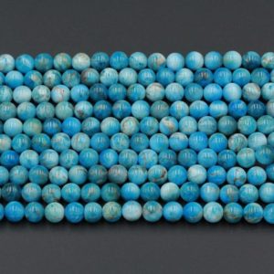 Shop Apatite Beads! Natural Light Blue Apatite 4mm 6mm 8mm 10mm Round Beads 15.5" Strand | Natural genuine beads Apatite beads for beading and jewelry making.  #jewelry #beads #beadedjewelry #diyjewelry #jewelrymaking #beadstore #beading #affiliate #ad