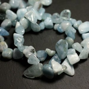 Shop Aquamarine Chip & Nugget Beads! Wire 39cm 53pc env – stone beads – aquamarine Chips 7-14mm | Natural genuine chip Aquamarine beads for beading and jewelry making.  #jewelry #beads #beadedjewelry #diyjewelry #jewelrymaking #beadstore #beading #affiliate #ad