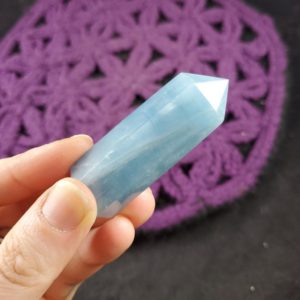 Shop Aquamarine Points & Wands! Aquamarine Tower Polished Crystal Point Stones Crystals Self Standing Obelisk Natural gemmy throat chakra | Natural genuine stones & crystals in various shapes & sizes. Buy raw cut, tumbled, or polished gemstones for making jewelry or crystal healing energy vibration raising reiki stones. #crystals #gemstones #crystalhealing #crystalsandgemstones #energyhealing #affiliate #ad