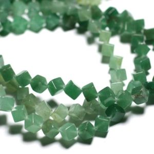 Shop Aventurine Bead Shapes! 10pc – stone beads – green Aventurine Cubes 8x6mm – 4558550034946 | Natural genuine other-shape Aventurine beads for beading and jewelry making.  #jewelry #beads #beadedjewelry #diyjewelry #jewelrymaking #beadstore #beading #affiliate #ad