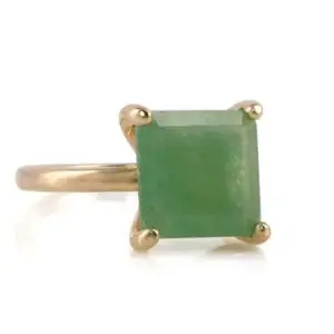 Shop Aventurine Rings! Green Aventurine Rose Gold Ring · 18k Gold Filled Ring · Everyday Fine Gemstone Ring · Pink Gold Stackable RIng | Natural genuine Aventurine rings, simple unique handcrafted gemstone rings. #rings #jewelry #shopping #gift #handmade #fashion #style #affiliate #ad