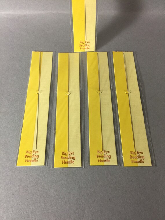Beading Needles. 5”,  Big Eye Beading Needle. Sold By Lots Of 12 Pieces.