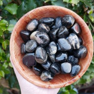 Shop Tumbled Tourmaline Crystals & Pocket Stones! African Black Tourmaline Tumbled Stones | Natural genuine stones & crystals in various shapes & sizes. Buy raw cut, tumbled, or polished gemstones for making jewelry or crystal healing energy vibration raising reiki stones. #crystals #gemstones #crystalhealing #crystalsandgemstones #energyhealing #affiliate #ad