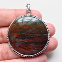 Bloodstone Pendant, Silver Pendant, Gemstone Pendant, Jewelry Pendants, Sterling 925 Silver #44 | Natural genuine Gemstone jewelry. Buy crystal jewelry, handmade handcrafted artisan jewelry for women.  Unique handmade gift ideas. #jewelry #beadedjewelry #beadedjewelry #gift #shopping #handmadejewelry #fashion #style #product #jewelry #affiliate #ad