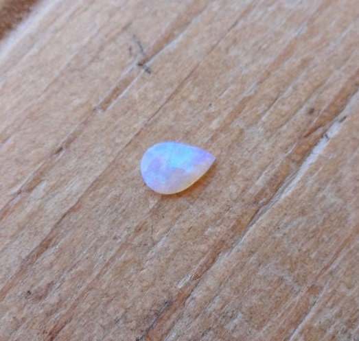 Blue Australian Solid Opal Cabochon 7x5mm, Natural Australian Opal Gemstone, Blue Opal, Cabochon Opal Loose Gemstone