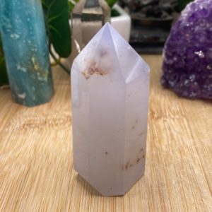 Light Blue Chalcedony Obelisk tower MCT3 Flat 16 | Natural genuine stones & crystals in various shapes & sizes. Buy raw cut, tumbled, or polished gemstones for making jewelry or crystal healing energy vibration raising reiki stones. #crystals #gemstones #crystalhealing #crystalsandgemstones #energyhealing #affiliate #ad