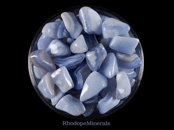 Blue Chalcedony Tumbled Stone, Blue Chalcedony Crystal, Chalcedony, Tumbled Stones, Opal, Stones, Crystals, Rocks, Gifts, Gemstones, Gems
