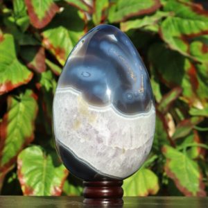Shop Blue Lace Agate Stones & Crystals! Huge 225MM Natural Blue Lace Agate Fregmented Membrane Agate Metaphysical Meditation Healing Power Egg | Natural genuine stones & crystals in various shapes & sizes. Buy raw cut, tumbled, or polished gemstones for making jewelry or crystal healing energy vibration raising reiki stones. #crystals #gemstones #crystalhealing #crystalsandgemstones #energyhealing #affiliate #ad