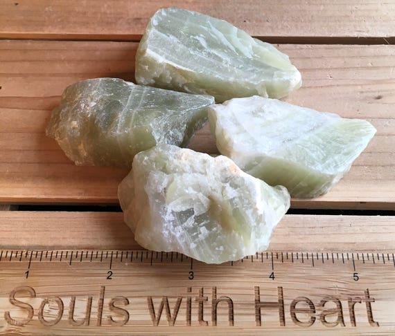 Green Apple Calcite Natural Raw Stone, Healing Stone, Healing Crystal, Chakra Stones, Spiritual Stone
