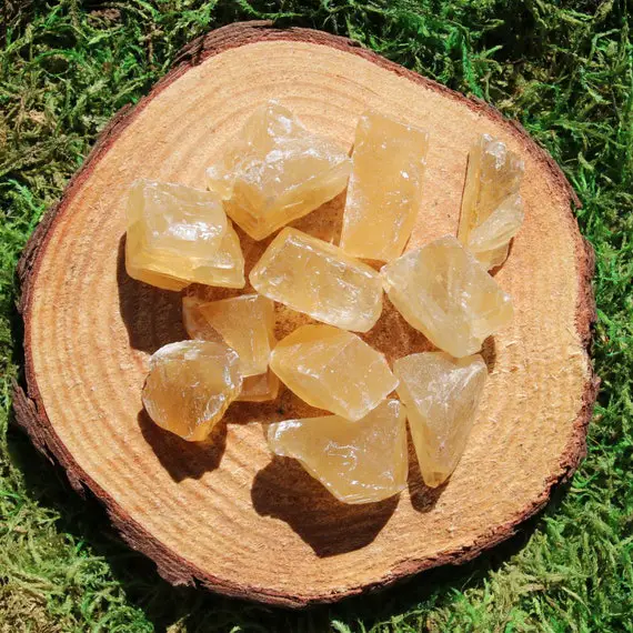 Honey (aka Citrine And Yellow) Calcite Raw Medium Piece