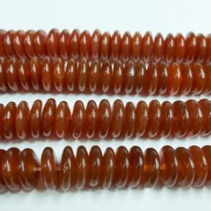 Shop Carnelian Beads! red carnelian abacus beads – red gemstone spacer beads – 2x8mm jewelry beads – red jewelry beads – beading material – 15 inch | Natural genuine beads Carnelian beads for beading and jewelry making.  #jewelry #beads #beadedjewelry #diyjewelry #jewelrymaking #beadstore #beading #affiliate #ad