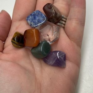 Shop Chakra Stone Sets! Chakra crystal set, amethyst tumbled, chakra stones set, 7 piece tumbled raw crystals, healing stones, protection stones, healing crystals | Shop jewelry making and beading supplies, tools & findings for DIY jewelry making and crafts. #jewelrymaking #diyjewelry #jewelrycrafts #jewelrysupplies #beading #affiliate #ad